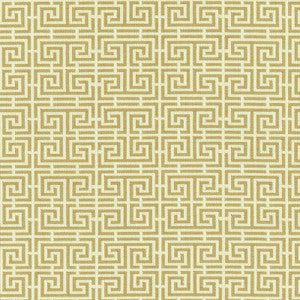 Chinois Fret Camel / Cream 54953 by Schumacher Fabric