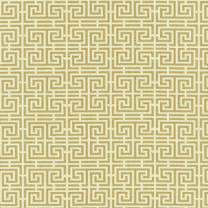 Chinois Fret Camel / Cream 54953 by Schumacher Fabric