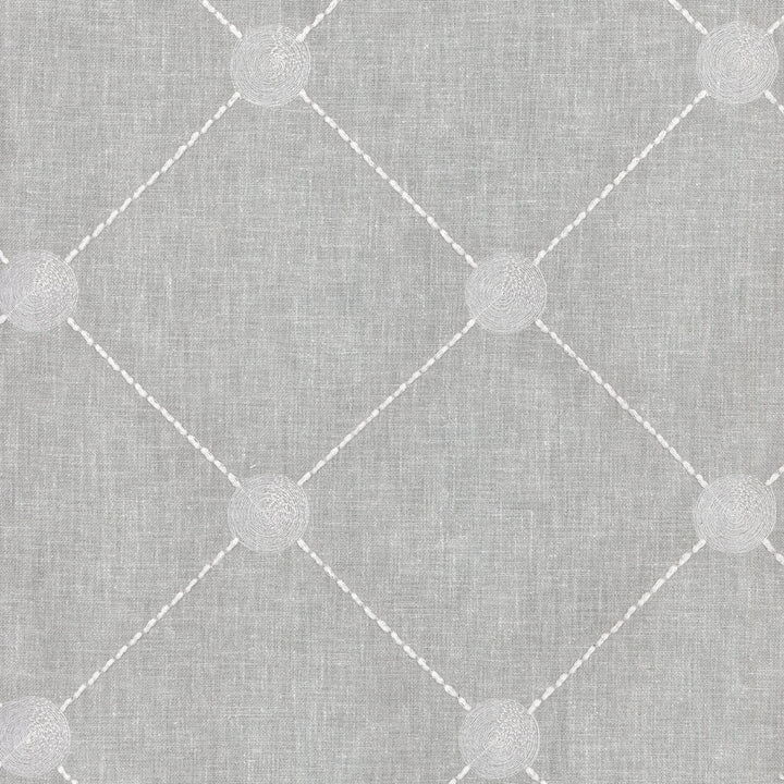 Fanfare Emb Cloud 550070 by Kelly Ripa Home Fabric - BASE:60%Polyester 30%Cotton 10%Linen EMBROID:100%Polyester INDIA 12000 Horizontal: 6.5 and Vertical: 6 54 - Fabric Carolina -