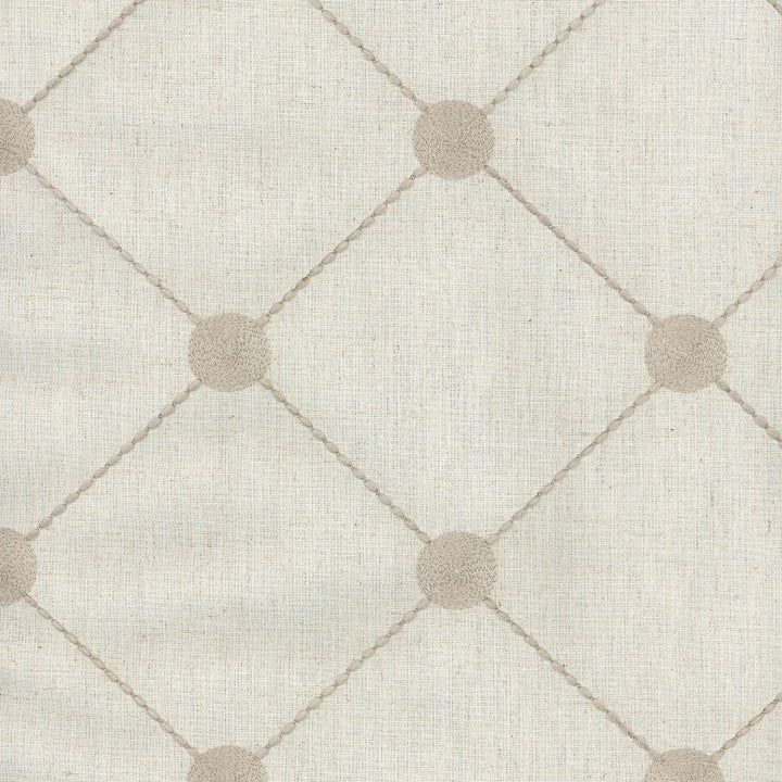 Fanfare Emb Pebble 550074 by Kelly Ripa Home Fabric - Base: 60%Poly 30%Cotton 10% Linen Emb: 100%Poly India 12000 Horizontal: 6.5 and Vertical: 6 54'' Base 52'' Emb - Fabric Carolina -