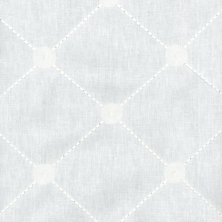 Fanfare Emb Frost 550075 by Kelly Ripa Home Fabric - Base: 60%Poly 30%Cotton 10% Linen Emb: 100%Poly India 12000 Horizontal: 6.5 and Vertical: 6 54'' Base 52'' Emb - Fabric Carolina -
