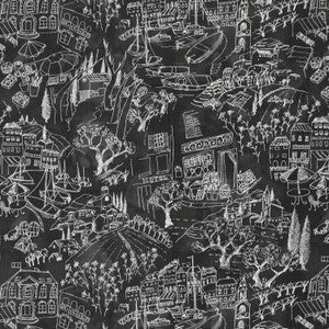 Daily Sketch Ebony 550120 by Kelly Ripa Home Fabric