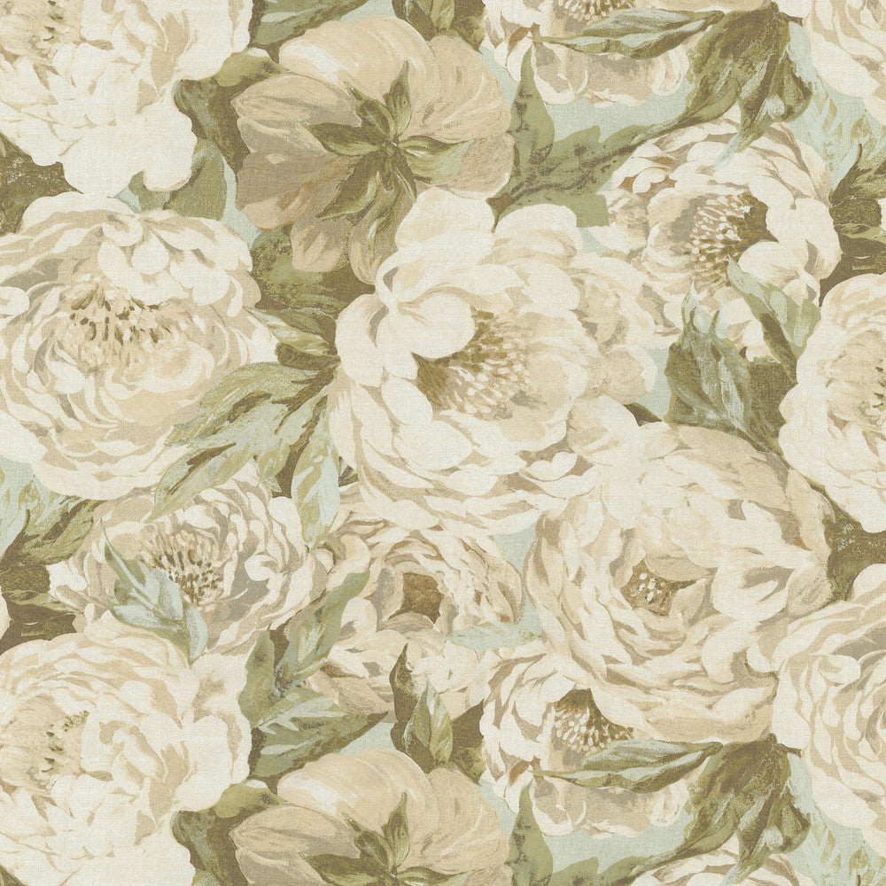 Va Va Bloom Seaglass 550221 by Kelly Ripa Home Fabric - 100% Polyester 15000 Horizontal: 27 and Vertical: 25.25 54 - Fabric Carolina -