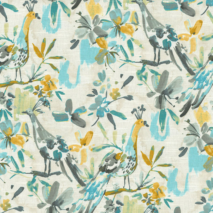 FLORA FLAUNT POOL 550242 by Kelly Ripa Home Fabric - 61% Cotton 39% Polyester USA 15000 Horizontal: 27 and Vertical: 13.5 54 - Fabric Carolina -