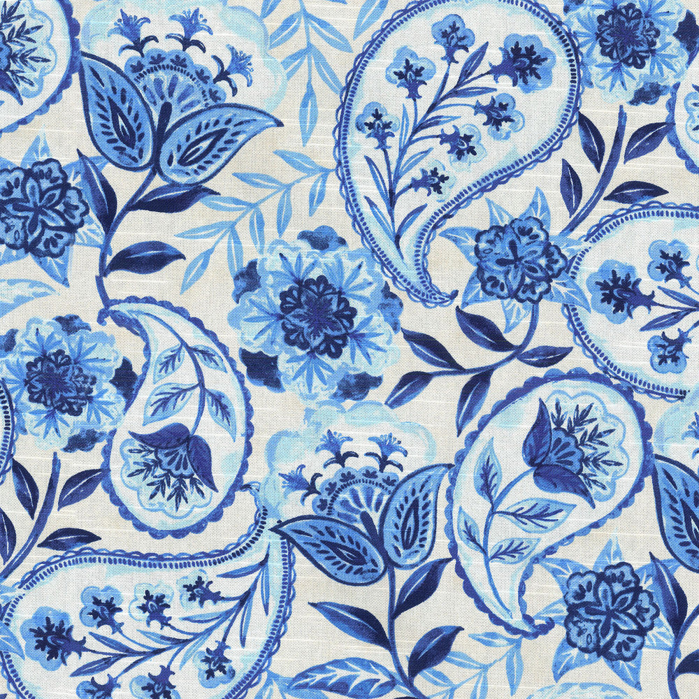 Happy Hour Bluejay 550302 by Kelly Ripa Home Fabric - 100%Cotton CHINA Horizontal: 13.5 and Vertical: 18 54 - Fabric Carolina -