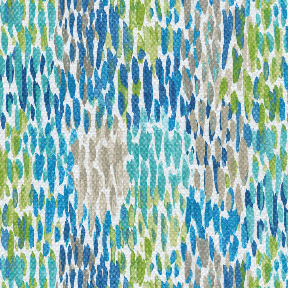 MAKE IT RAIN CERULEAN 550321 by Kelly Ripa Home Outdoor Fabric - Base: 50% Polyester 50% Cotton Embroid:100% Polyester 51000 Horizontal: 13.5 and Vertical: 13.5 54 - Fabric Carolina -