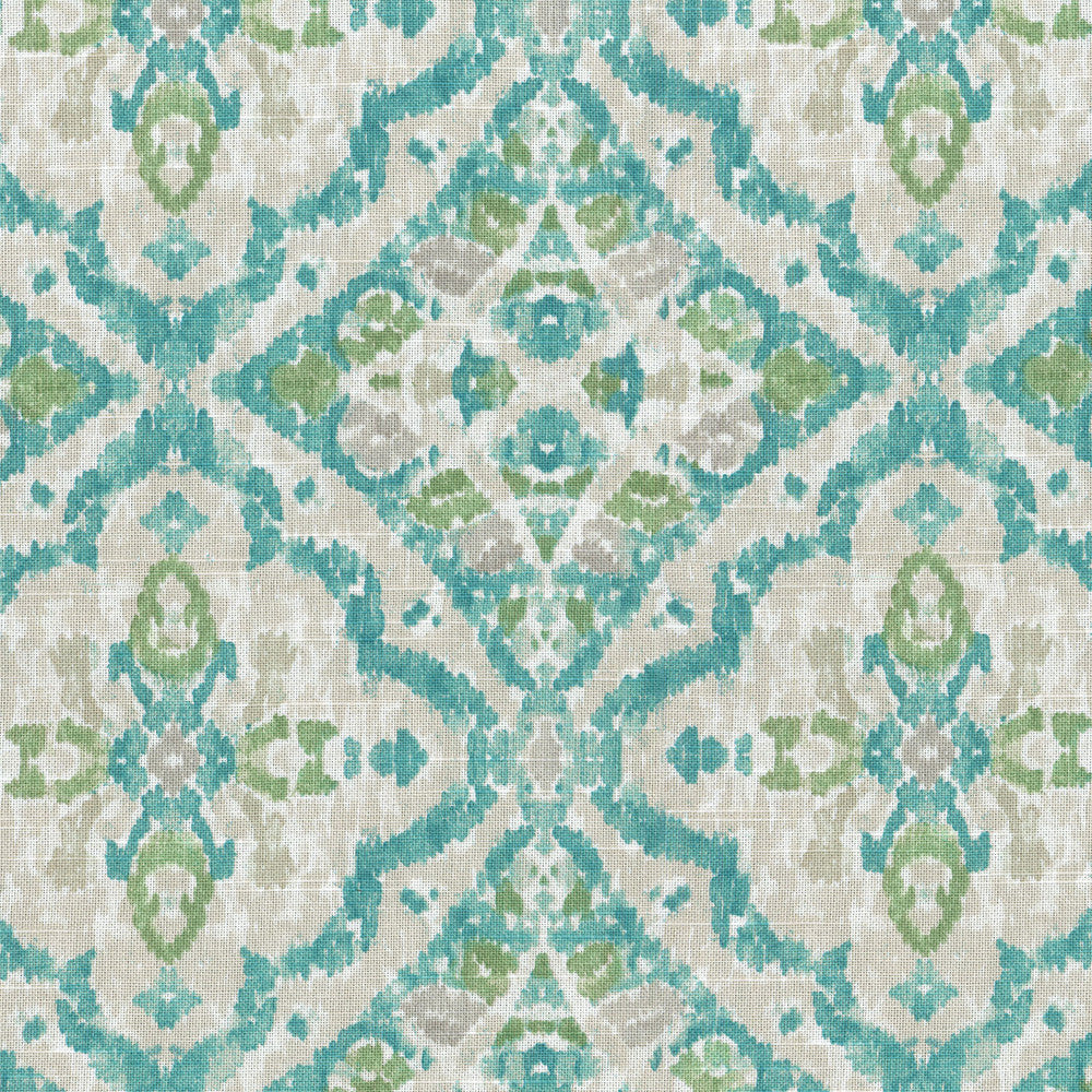 Seen & Heard Seaglass 550422 by Kelly Ripa Home Fabric ON WITH THE SHOW 100% Cotton CHINA Wyzenbeek 39,000 Horizontal: 9.00" and Vertical: 9.00" 54" - Fabric Carolina -