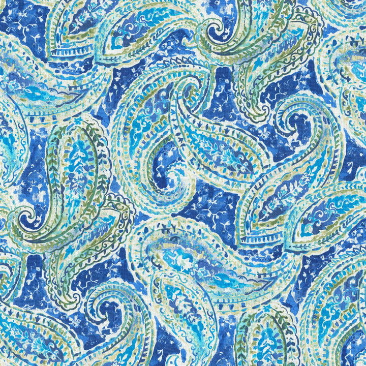 Bright & Lively Bluebell 550441 by Kelly Ripa Home Fabric ON WITH THE SHOW 100% Cotton CHINA Wyzenbeek 39,000 Horizontal: 13.50" and Vertical: 27.00" 54" - Fabric Carolina -