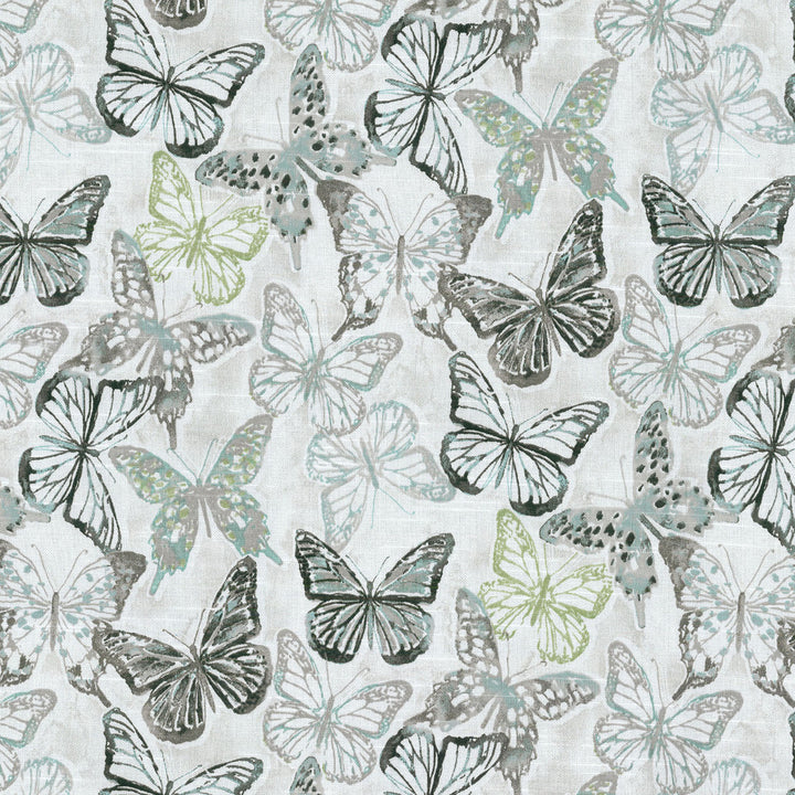 Social Butterfly Shell 550460 by Kelly Ripa Home Fabric ON WITH THE SHOW 100% Cotton U.S.A. Wyzenbeek 15,000 Horizontal: 9.00" and Vertical: 18.00" 54" - Fabric Carolina -