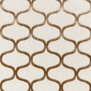Squiggle Velvet Chocolate 55150 by Schumacher Fabric