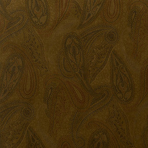 Alexander Paisley Velvet Moss 55201 by Schumacher Fabric