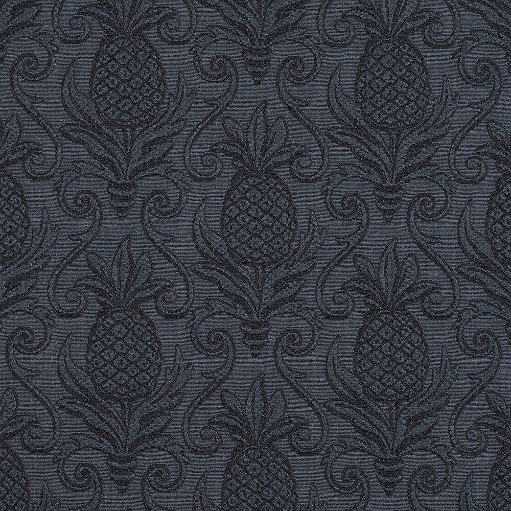 5521 Delft/Pineapple by Charlotte Fabric Enchanted Gardens 75% Cotton, 25% Polyester Asia Exceeds 70,000 Wyzenbeek Rubs (Heavy Duty) Horizontal: 7.0" x Vertical: 7.5" 54 Inches - Fabric Carolina -