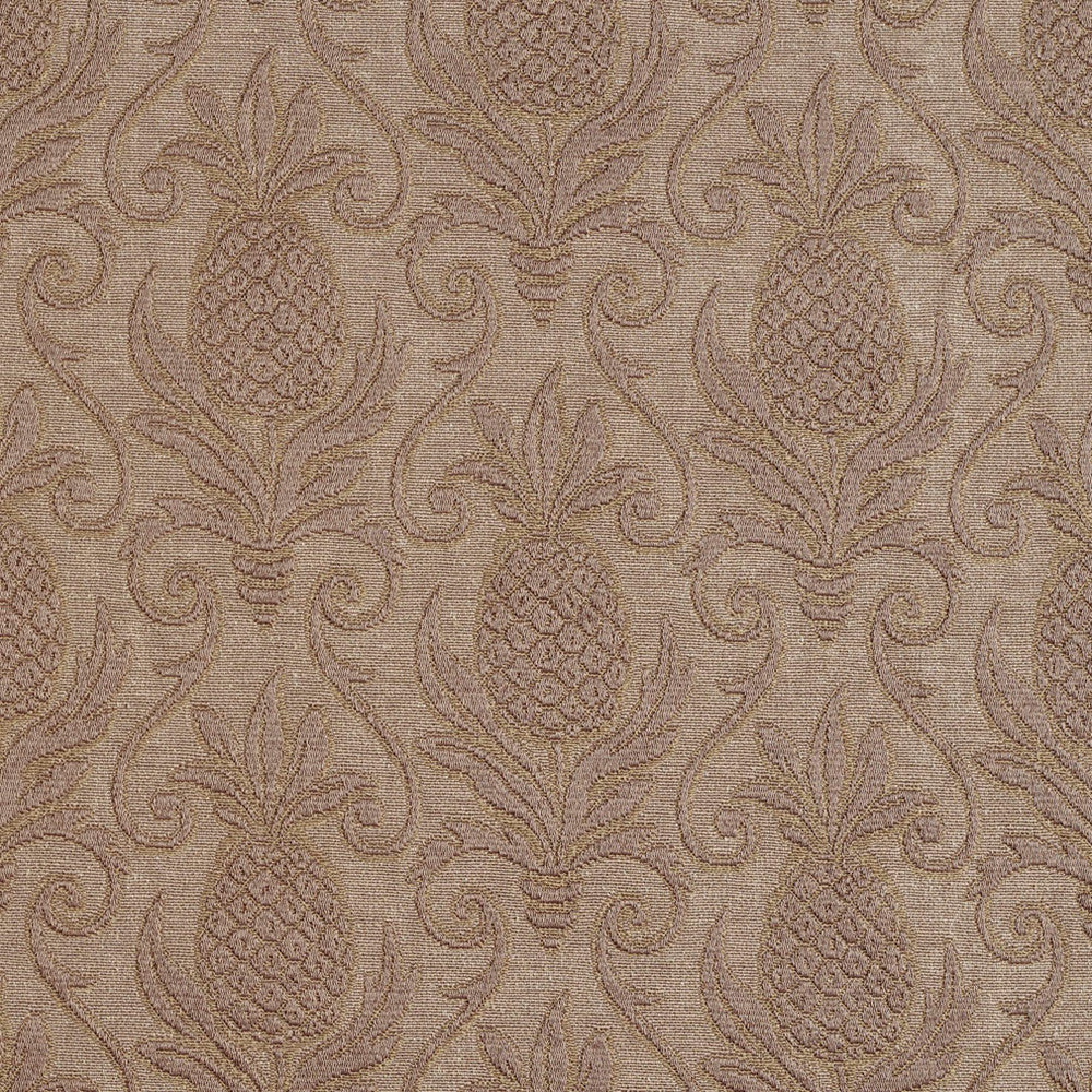 5522 Sand/Pineapple by Charlotte Fabric Enchanted Gardens 75% Cotton, 25% Polyester Asia Exceeds 70,000 Wyzenbeek Rubs (Heavy Duty) Horizontal: 7.0" x Vertical: 7.5" 54 Inches - Fabric Carolina -