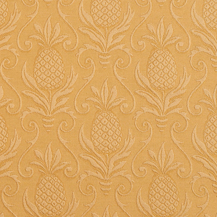 5524 Gold/Pineapple by Charlotte Fabric Enchanted Gardens 75% Cotton, 25% Polyester Asia Exceeds 70,000 Wyzenbeek Rubs (Heavy Duty) Horizontal: 7.0" x Vertical: 7.5" 54 Inches - Fabric Carolina -