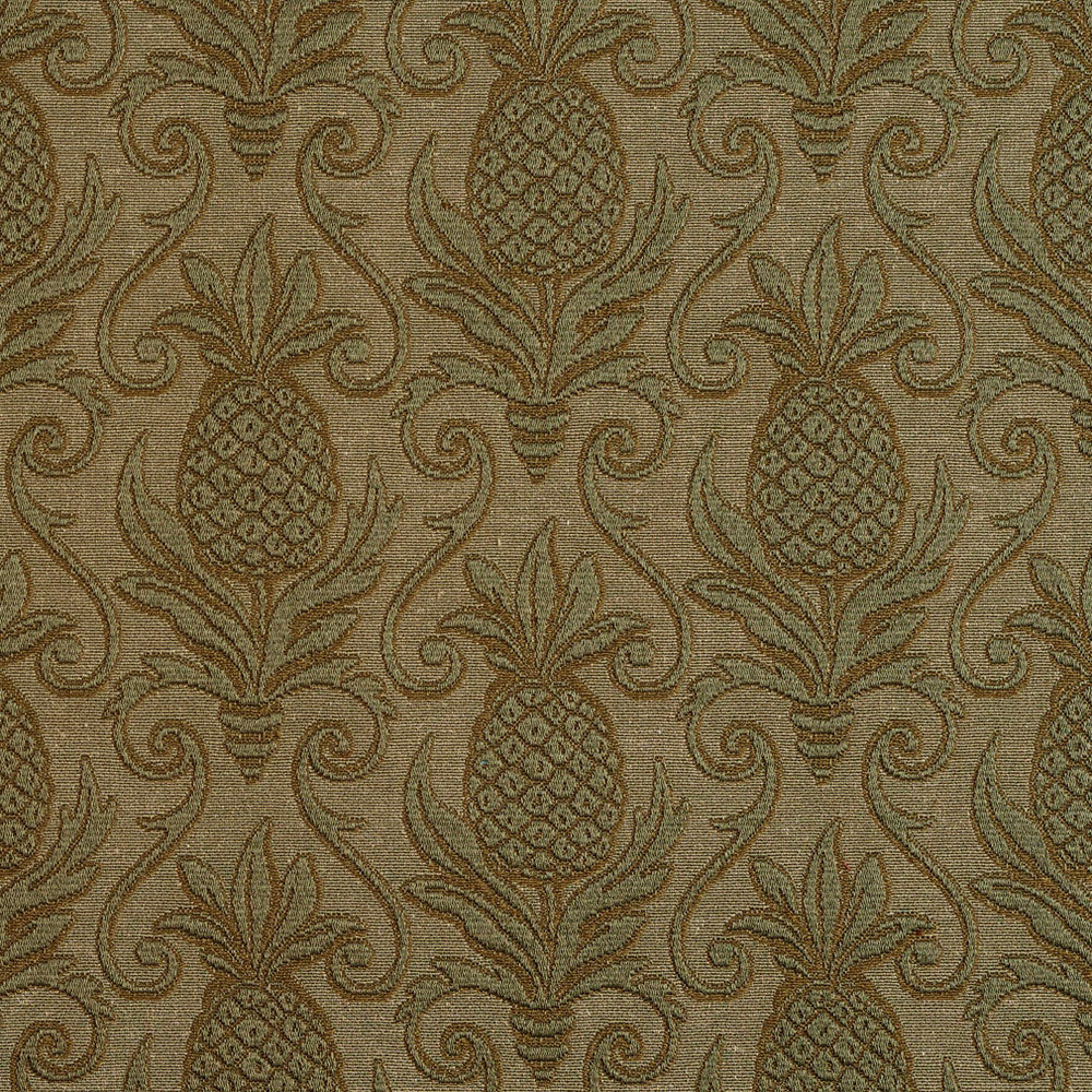 5525 Sage/Pineapple by Charlotte Fabric Enchanted Gardens 75% Cotton, 25% Polyester Asia Exceeds 70,000 Wyzenbeek Rubs (Heavy Duty) Horizontal: 7.0" x Vertical: 7.5" 54 Inches - Fabric Carolina -