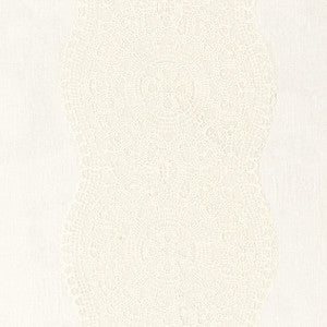Alencon Ivory 55420 by Schumacher Fabric