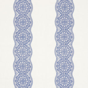 Alencon Blue 55422 by Schumacher Fabric