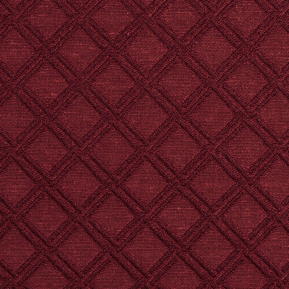 5545 Wine/Diamond by Charlotte Fabric Enchanted Gardens 75% Cotton, 25% Polyester Asia Exceeds 120,000 Wyzenbeek Rubs (Heavy Duty) </p><p>Repeat: Horizontal: 1.5" x Vertical: 1.5" 54 Inches - Fabric Carolina -