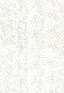 Tracery Lace Silver 55490 by Schumacher Fabric