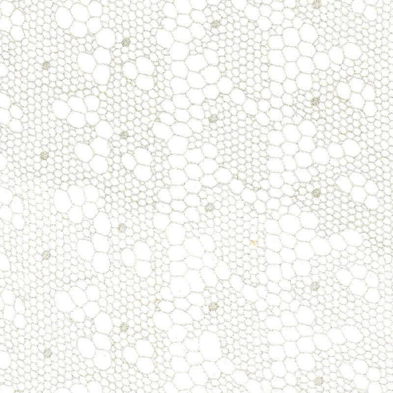 Tracery Lace Silver 55490 by Schumacher Designer Fabric MODERN WOVENS VISCOSE 80% POLYESTER 20% FRANCE </p><p>Repeat: Horizontal: 12 1/2" (32CM) and Vertical: 3" (8CM) 50 - Swanky Fabrics -