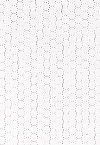 Anastasia Eyelet White 55600 by Schumacher Fabric Radiance-Sheers 100% Cotton - Horizontal: 3/4- and Vertical: 1 51 - Fabric Carolina -