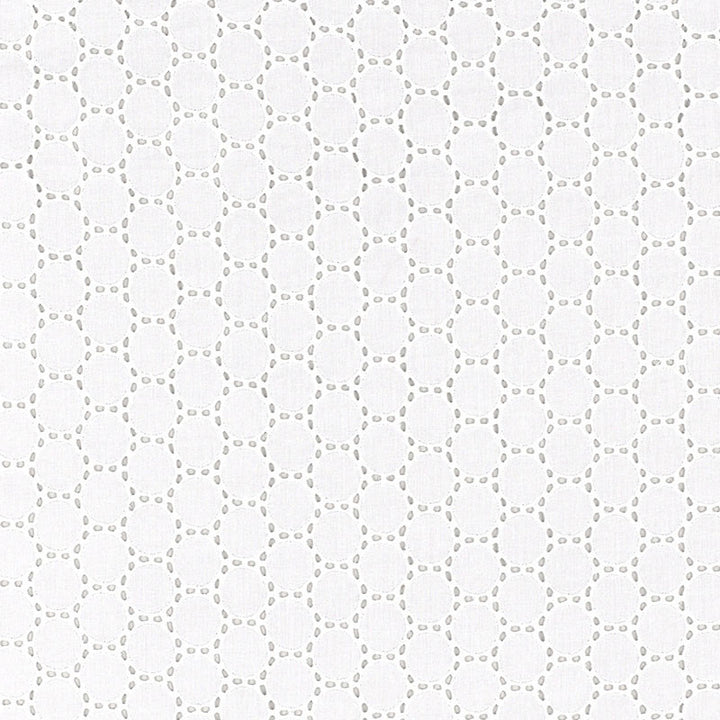 Anastasia Eyelet White 55600 by Schumacher Fabric RADIANCE SHEERS See Sample INDIA . </p><p>Repeat: Horizontal: 3/4" (2CM) and Vertical: 1" (3CM) 51" WIDE (130CM) - Fabric Carolina -