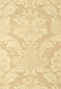 Genoa Damask Antelope 55613 by Schumacher Fabric