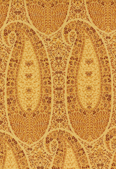 Cachemire Fiorentino Spice 55624 by Schumacher Fabric COLLECTION-NAME-TBA-55620 100% Cotton Martindale 9,000 Horizontal: 3.25 and Vertical: 24.5 52.5 - Fabric Carolina -