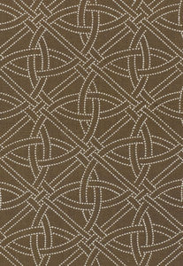 Durance Embroidery Truffle 55691 by Schumacher Fabric