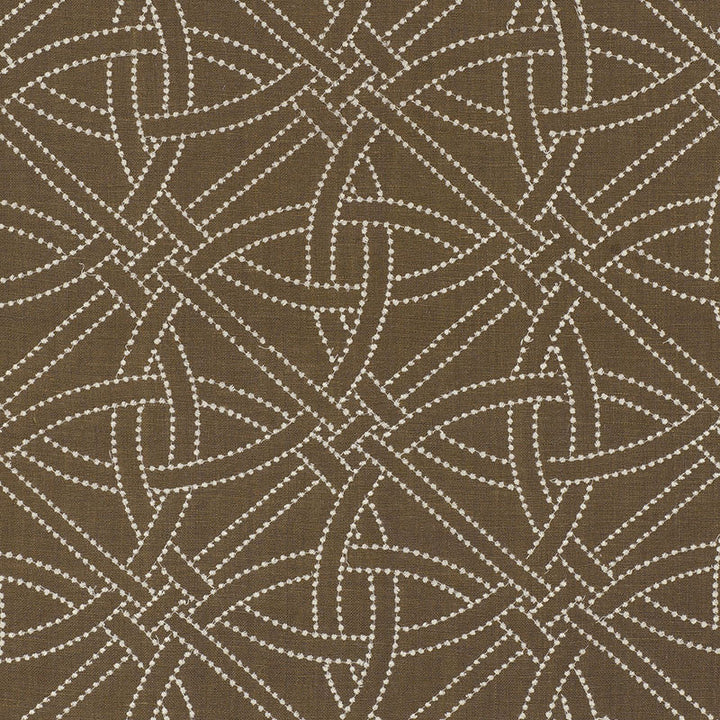 Durance Embroidery Truffle 55691 by Schumacher Designer Fabric COUNTRY CHIC LINEN 57% COTTON 37% INDIA MARTINDALE 5,000 </p><p>Repeat: Horizontal: 6 3/4" (17CM) and Vertical: 6 1/4" (16CM) 51.5 - Swanky Fabrics -