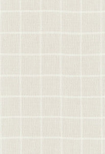 Vivianne Sheer Check Cream 55780 by Schumacher Fabric