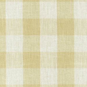 Melinda Sheer Check Straw 55802 by Schumacher Fabric