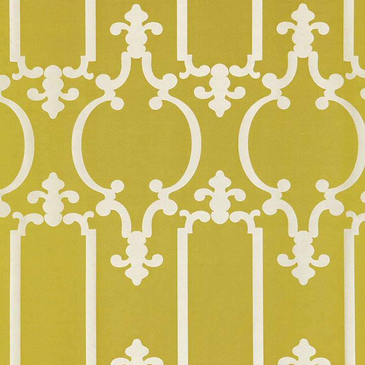 Ornamental Silk Spring 55861 by Schumacher Fabric MODERN GLAMOUR See Sample INDIA . </p><p>Repeat: Horizontal: 13 7/8" (35CM) and Vertical: 26 7/8" (68CM) 55 1/2" WIDE (141CM) - Fabric Carolina -