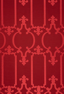 Ornamental Silk Ruby Lacquer 55864 by Schumacher Fabric