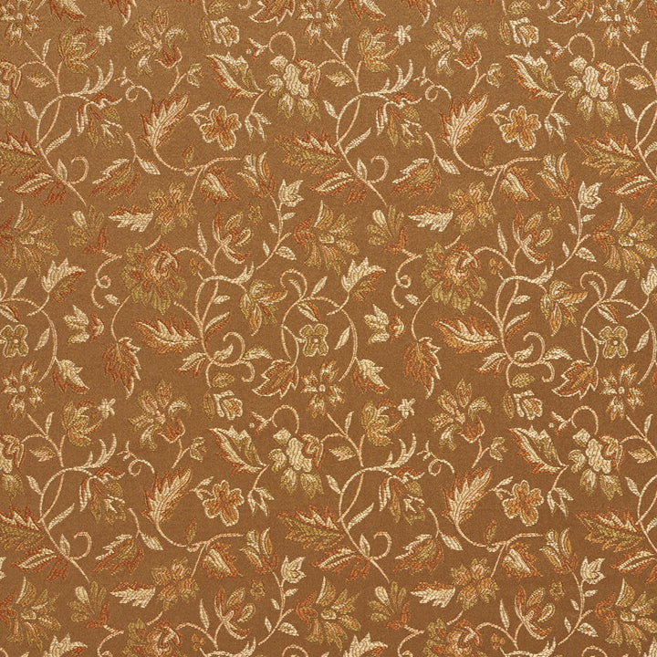 5617 Cashew/Leaf by Charlotte Fabric Dazzling Damasks II 100% Woven Polyester Asia Exceeds 48,000 Wyzenbeek Rubs (Heavy Duty) Horizontal: 7" x Vertical: 9" 54 Inches - Fabric Carolina -