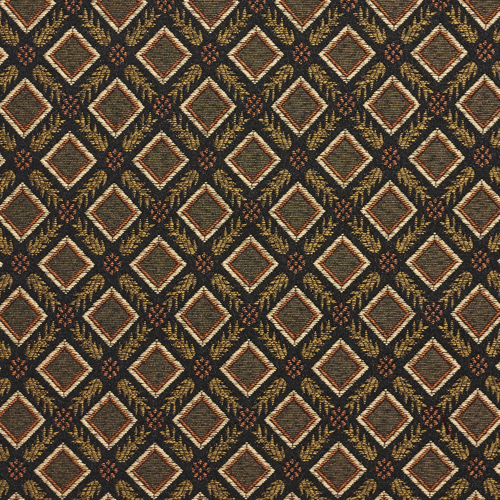 5636 Onyx/Trellis by Charlotte Fabric Dazzling Damasks II 100% Woven Polyester Asia Exceeds 48,000 Wyzenbeek Rubs (Heavy Duty) Horizontal: 2" x Vertical: 2" 54 Inches - Fabric Carolina -