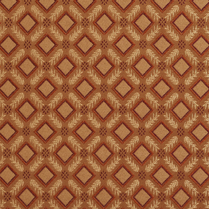 5637 Coral/Trellis by Charlotte Fabric Dazzling Damasks II 100% Woven Polyester Asia Exceeds 48,000 Wyzenbeek Rubs (Heavy Duty) Horizontal: 2" x Vertical: 2" 54 Inches - Fabric Carolina -