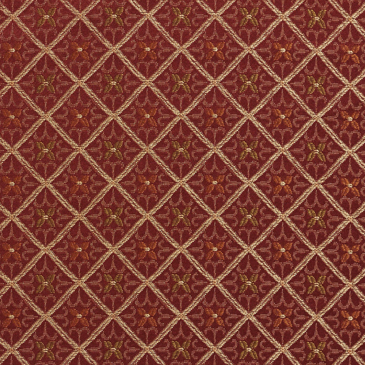 5659 Brandy/Cameo by Charlotte Fabric Dazzling Damasks II 100% Woven Polyester Asia Exceeds 48,000 Wyzenbeek Rubs (Heavy Duty) Horizontal: 1.5" x Vertical: 1.5" 54 Inches - Fabric Carolina -