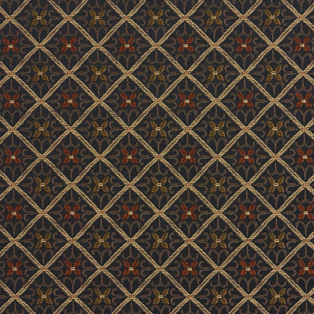 5660 Onyx/Cameo by Charlotte Fabric Dazzling Damasks II 100% Woven Polyester Asia Exceeds 48,000 Wyzenbeek Rubs (Heavy Duty) Horizontal: 1.5" x Vertical: 1.5" 54 Inches - Fabric Carolina -