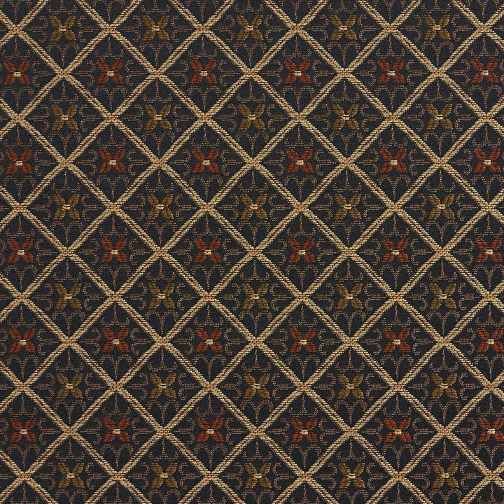 5660 Onyx/Cameo by Charlotte Fabric Dazzling Damasks II 100% Woven Polyester Asia Exceeds 48,000 Wyzenbeek Rubs (Heavy Duty) Horizontal: 1.5" x Vertical: 1.5" 54 Inches - Fabric Carolina -
