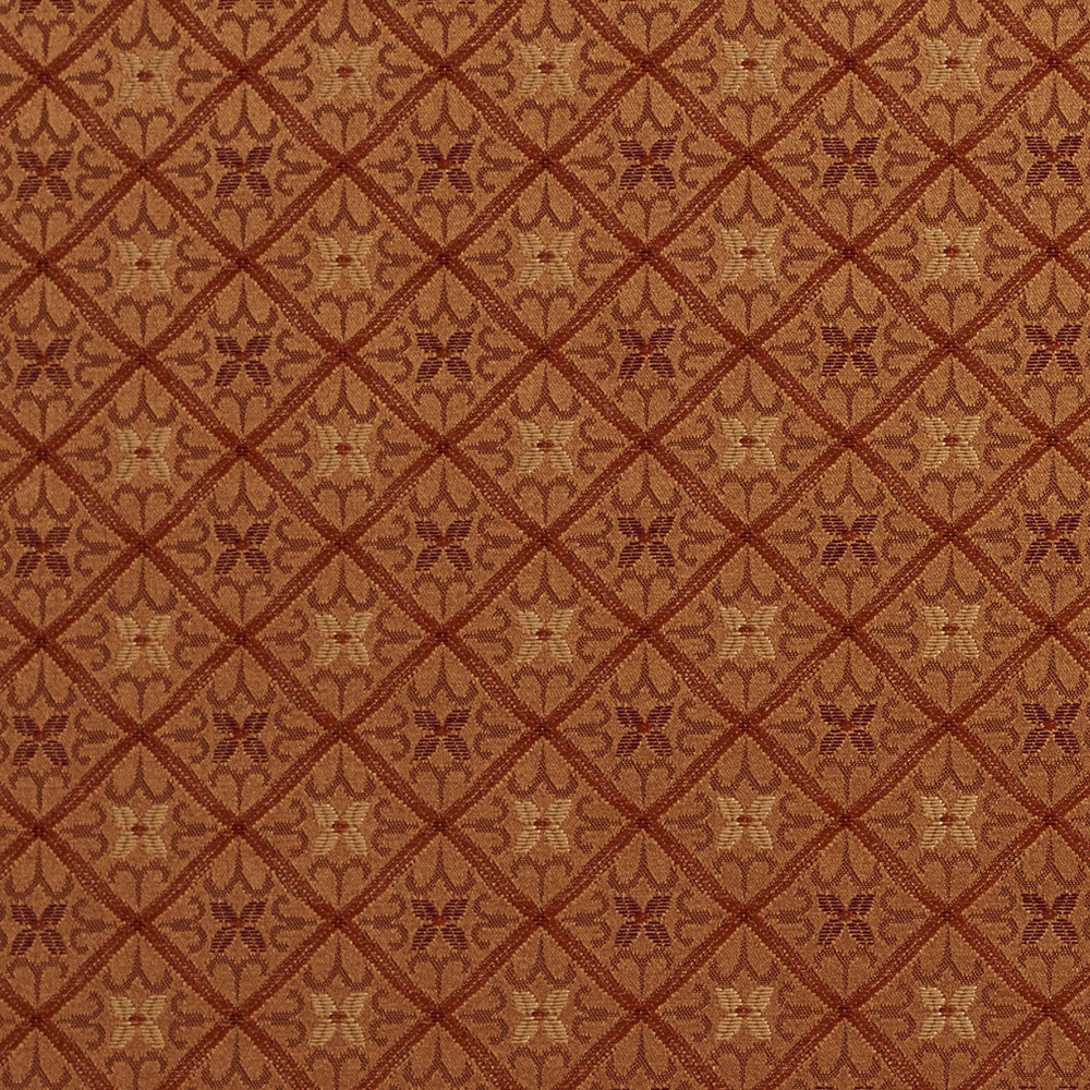5661 Coral/Cameo by Charlotte Fabric Dazzling Damasks II 100% Woven Polyester Asia Exceeds 48,000 Wyzenbeek Rubs (Heavy Duty) Horizontal: 1.5" x Vertical: 1.5" 54 Inches - Fabric Carolina -