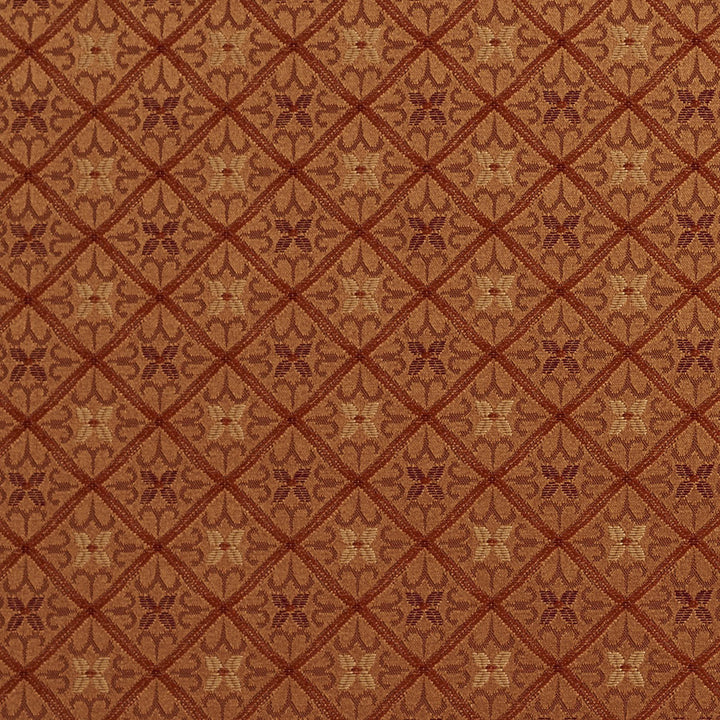 5661 Coral/Cameo by Charlotte Fabric Dazzling Damasks II 100% Woven Polyester Asia Exceeds 48,000 Wyzenbeek Rubs (Heavy Duty) Horizontal: 1.5" x Vertical: 1.5" 54 Inches - Fabric Carolina -