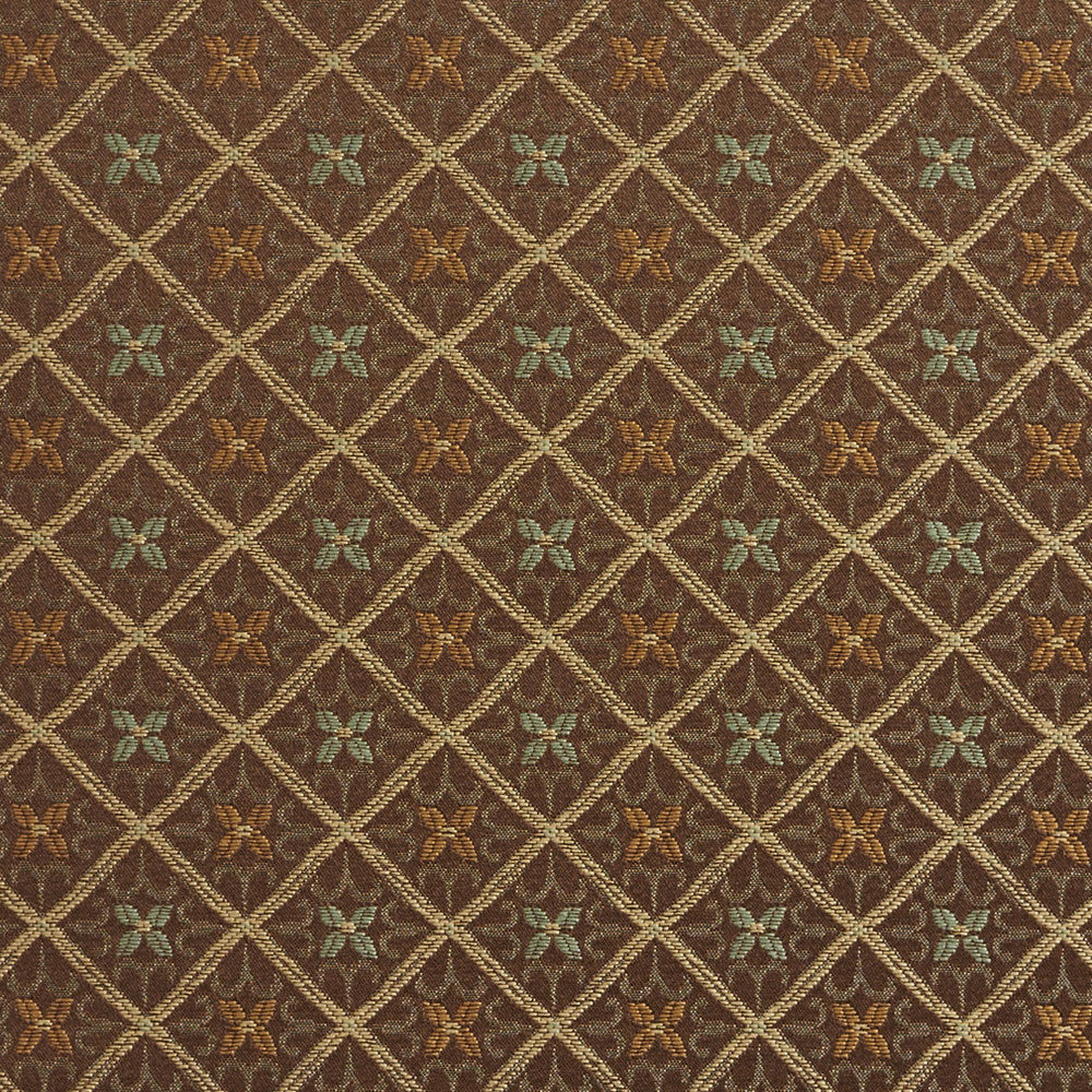 5662 Toffee/Cameo by Charlotte Fabric Dazzling Damasks II 100% Woven Polyester Asia Exceeds 48,000 Wyzenbeek Rubs (Heavy Duty) Horizontal: 1.5" x Vertical: 1.5" 54 Inches - Fabric Carolina -