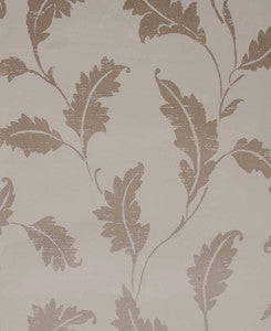 Amore Taupe Leaf Trail Wallpaper by Kenneth James