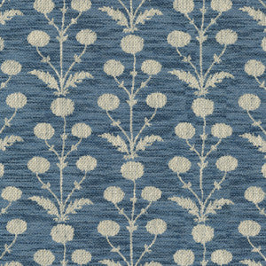 Mughal Blooms Indigo 570010 By Villa D'Ascoli Fabric