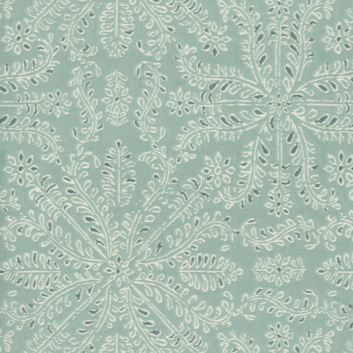 Taj Tile Mist 570041 by VILLA D'ASCOLI Designer Fabric - 60% cotton, 26% polyester, 14% rayon India 28000 Horizontal: 13.5 and Vertical: 14.62 54  - Swanky Fabrics -
