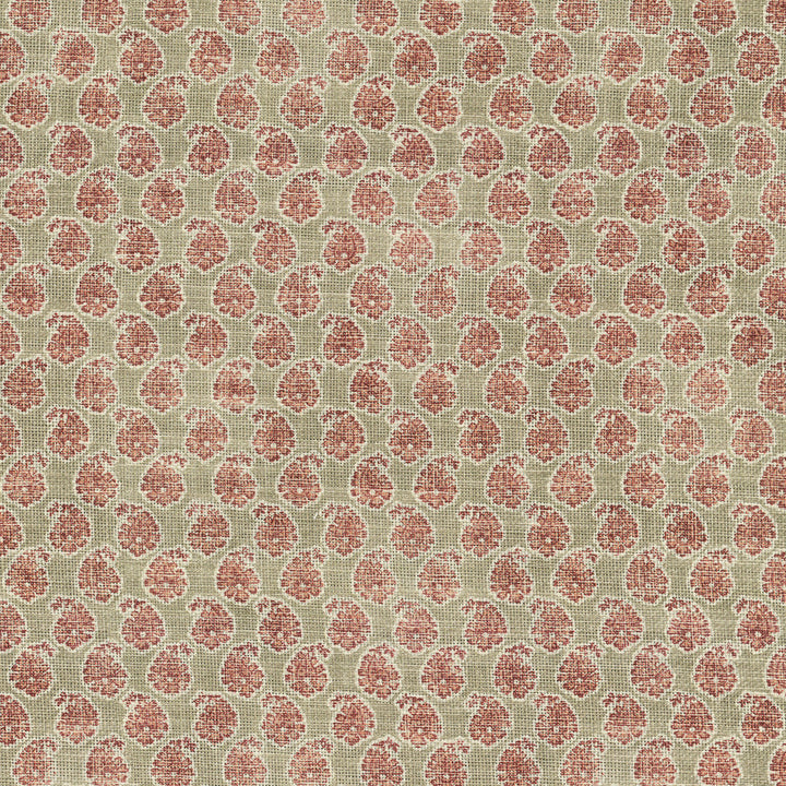 Henna Ruby 570050 by VILLA D'ASCOLI Fabric - 75% cotton, 25% linen Pakistan 15000 Horizontal: 27 and Vertical: 25.25 54 - Fabric Carolina -