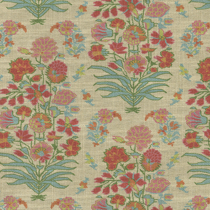 Jaipur Garden Gem 570060 by VILLA D'ASCOLI Fabric - 75% cotton, 25% linen Pakistan 15000 Horizontal: 27 and Vertical: 25.25 54 - Fabric Carolina -