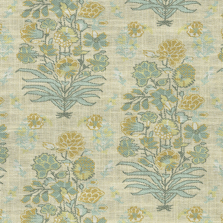 Jaipur Garden Opal 570062 by VILLA D'ASCOLI Fabric - 75% cotton, 25% linen Pakistan 15000 Horizontal: 27 and Vertical: 25.25 54 - Fabric Carolina -