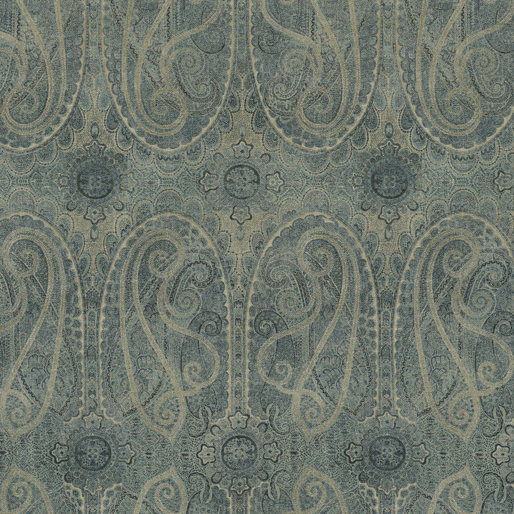 Jaisalmer Indigo 570071 by VILLA D'ASCOLI Designer Fabric - 55% linen, 45% rayon Pakistan 50000 Horizontal: 13.5 and Vertical: 27 54  - Swanky Fabrics -